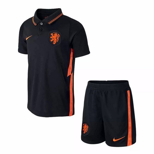 Camiseta Países Bajos Segunda Equipo Niños 2020 Negro